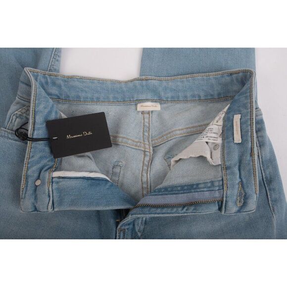 Massimo Dutti  Womans Denim Jeans Size US 4 EUR 36 Blue Straight  5070/811 NWT